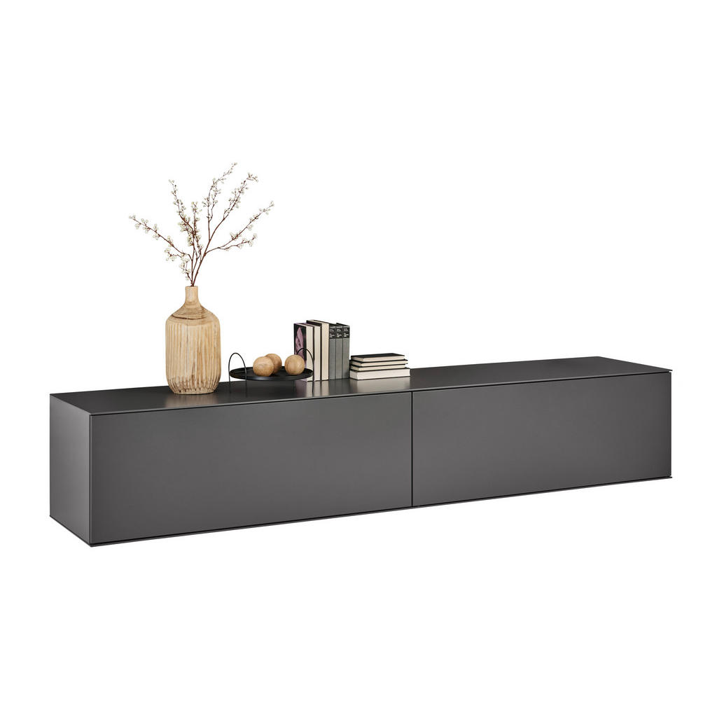 Dieter Knoll NÍZKA KOMODA, antracitová, 242/46/50 cm