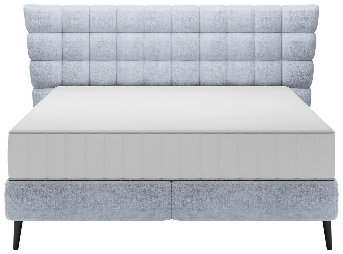BOXSPRINGBETT 160/200 cm  in Grau  - Schwarz/Grau, Design, Holz/Holzwerkstoff (160/200cm) - Esposa