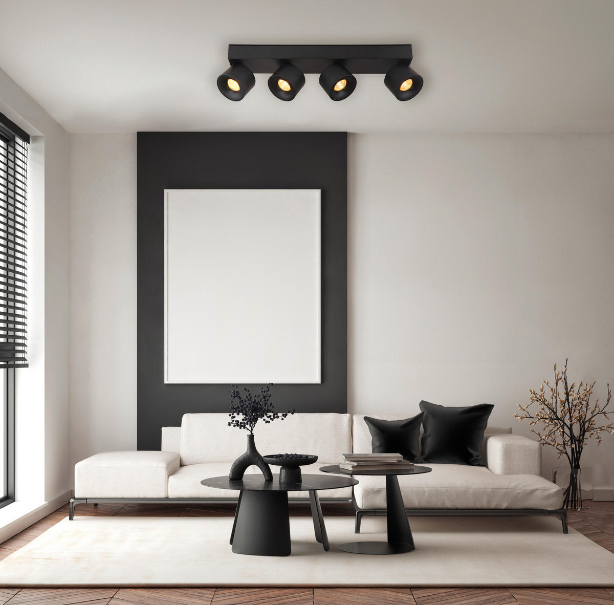 LED REFLEKTOR  - prozirno/crna, Design, metal/plastika (45,5/7,2/12cm) - Globo