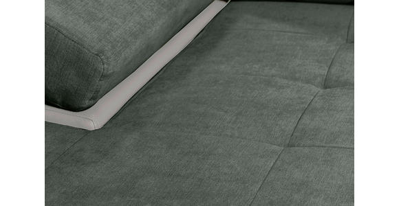 ECKSOFA in Flachgewebe Weiß, Olivgrün  - Weiß/Olivgrün, Design, Kunststoff/Textil (175/271cm) - Xora