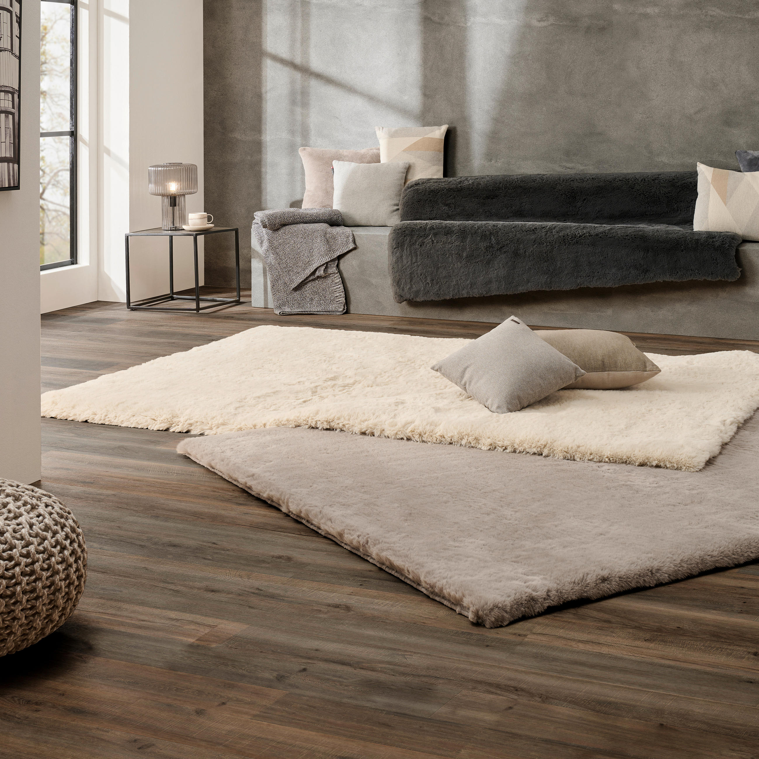TEPIH VISOKOG FLORA 140/200 cm antracit Yogi - antracit, Design, tekstil (140/200cm) - Novel