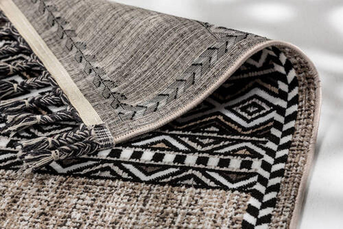 WEBTEPPICH 200/290 cm Ravenna Schwarz, Beige  - Beige/Schwarz, Design, Textil (200/290cm) - Novel