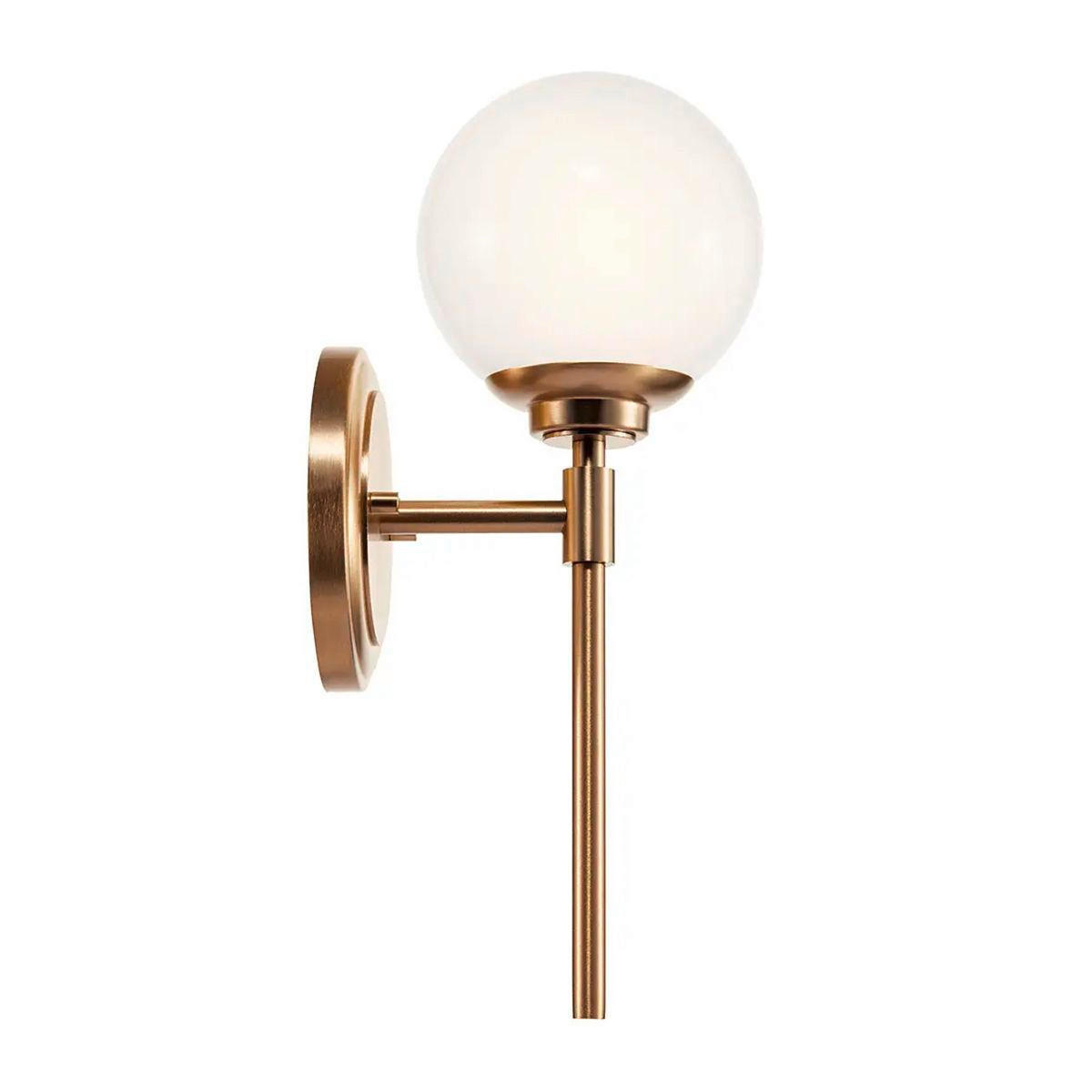 BADEZIMMER-WANDLEUCHTE - Champagner, Konventionell, Glas/Metall (34.8/12.8/16.6cm) - Elstead Lighting