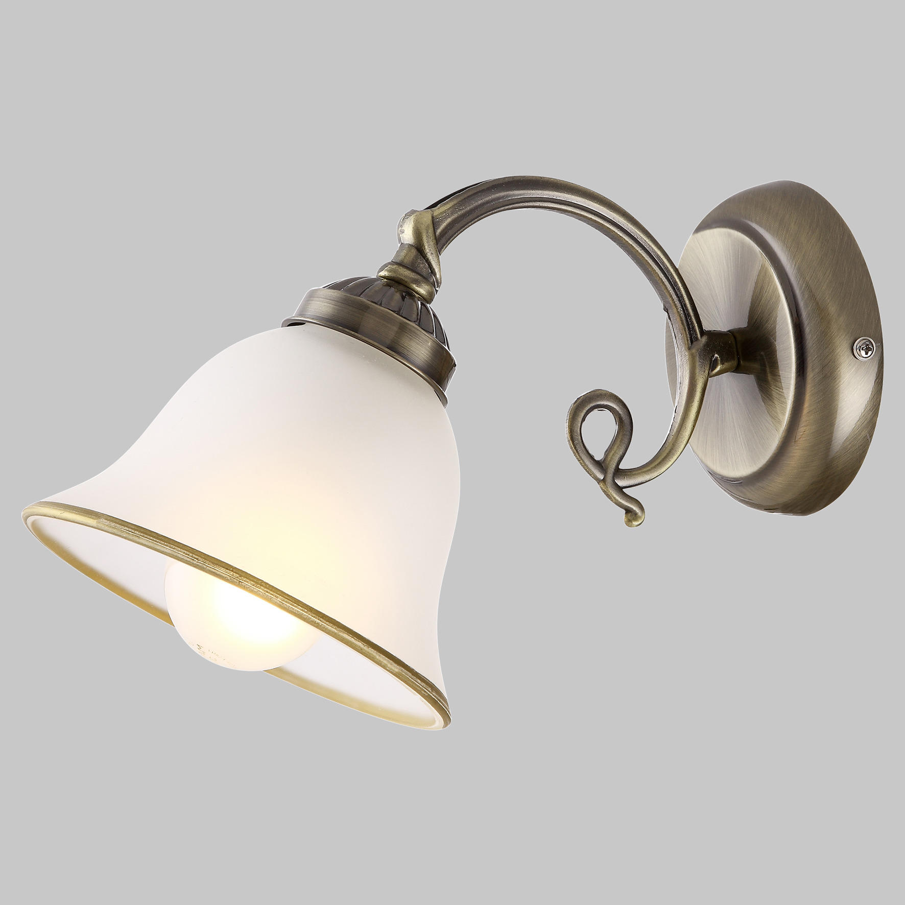 Wandleuchte Bela 16/30/18 cm   - ROMANTIK / LANDHAUS, Glas/Metall (16/30/18cm) - Globo