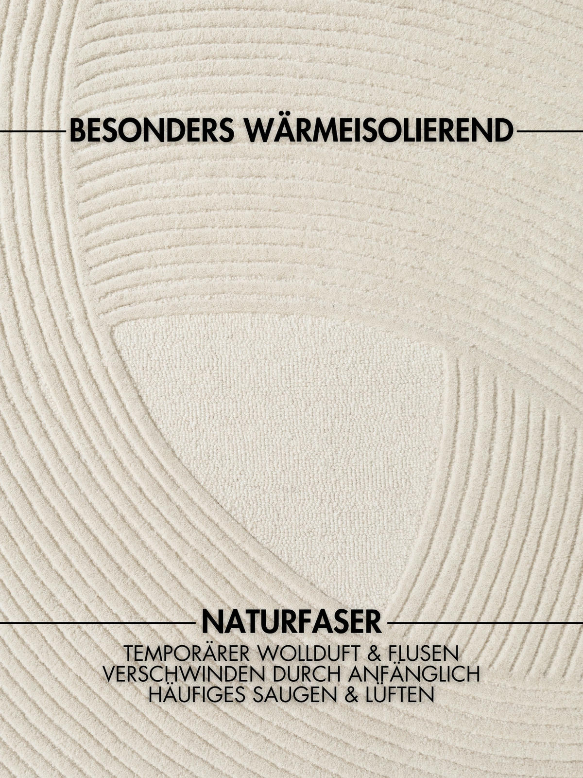 WOLLTEPPICH 200/300 cm Kensington Creme rechteckig  - Creme, Basics, Textil (200/300cm) - Ted Baker