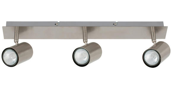 DECKENLEUCHTE 54/15/10,5 cm  - Nickelfarben, Trend, Metall (54/15/10,5cm) - Novel