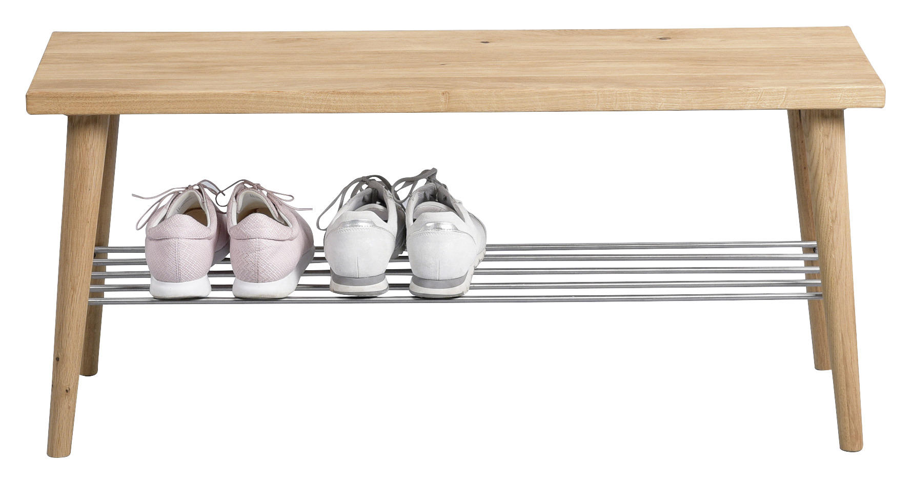 GARDEROBENBANK  in 90/40/30 cm  - Eichefarben, Design, Holz (90/40/30cm)