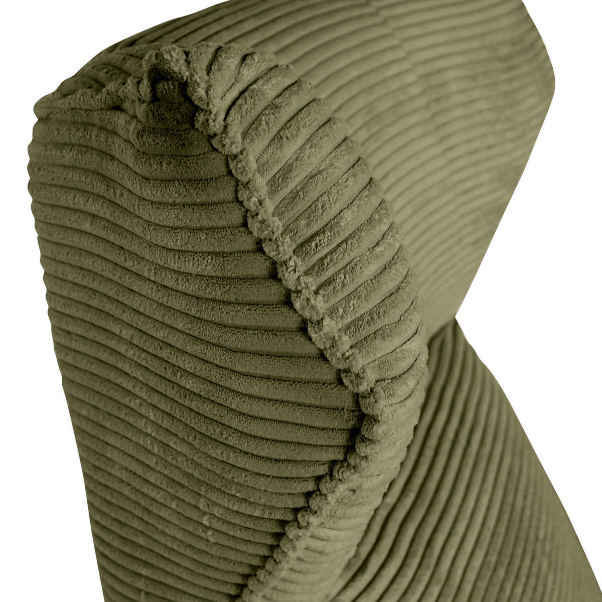 OHRENSESSEL in Cord Dunkelgrün  - Dunkelgrün/Schwarz, Konventionell, Textil/Metall (83/110/92cm) - MID.YOU