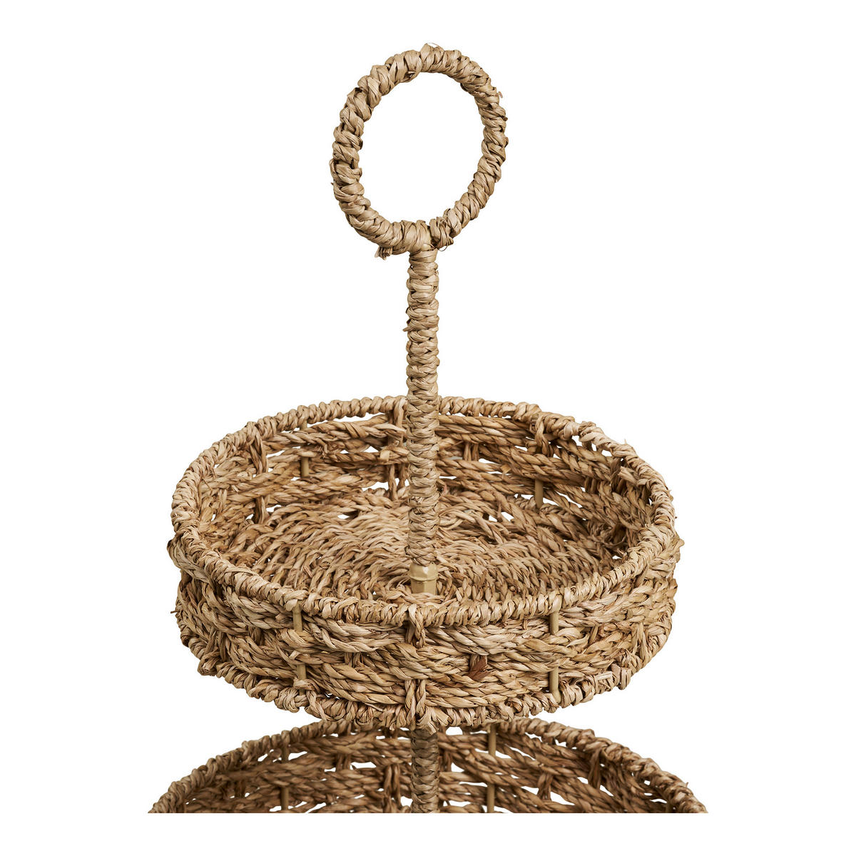 ETAGERE 2-stöckig - Naturfarben, Basics, Naturmaterialien/Metall (25/40,5/25cm)