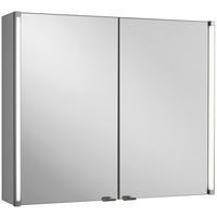 SPIEGELSCHRANK 81/67/16,5 cm  - Alufarben/Weiß, MODERN, Glas/Holzwerkstoff (81/67/16,5cm) - MID.YOU