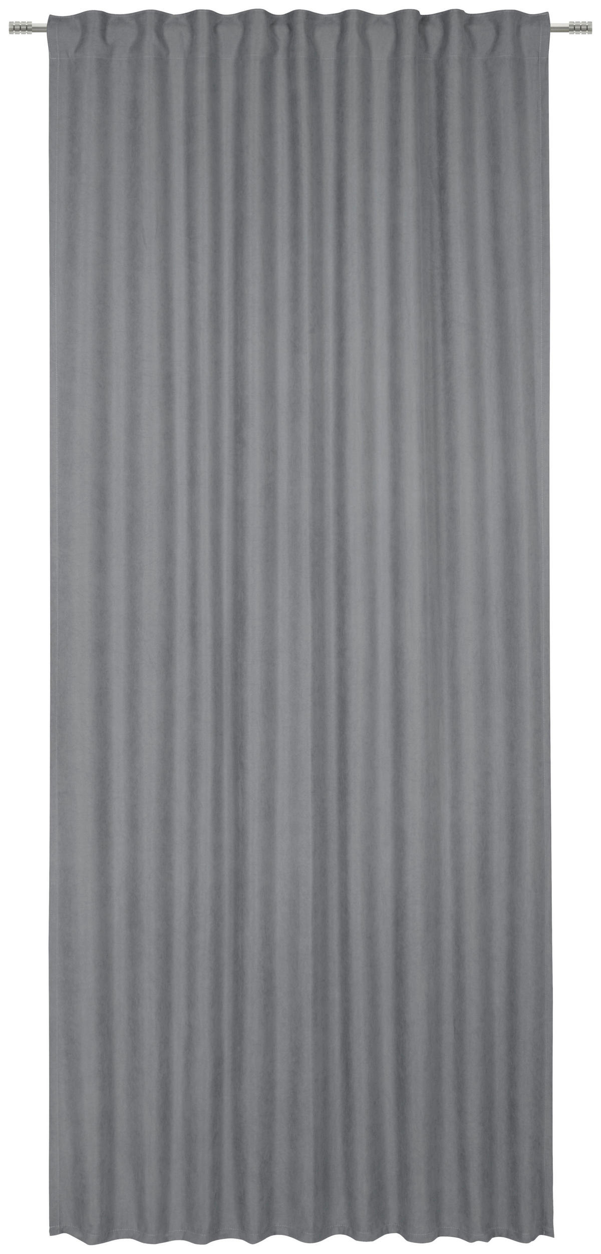 GOTOVA ZAVESA srebrna - srebrna, Osnovno, tekstil (135/245cm) - Esposa