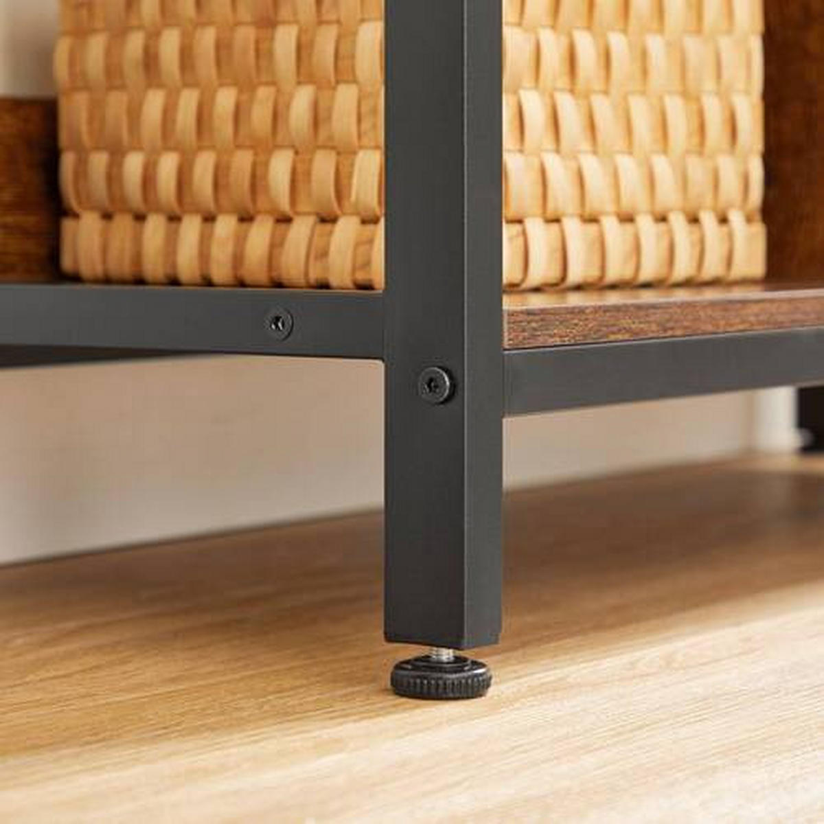 BÜCHERWAND  80/149/33 cm Braun, Schwarz  - Schwarz/Braun, Basics, Holzwerkstoff/Metall (80/149/33cm) - Boxxx