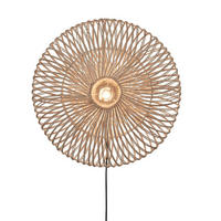 VÄGGLAMPA Good & Mojo 55/14 cm   - vit, Trend, naturmaterial (55/14cm) - Good & Mojo