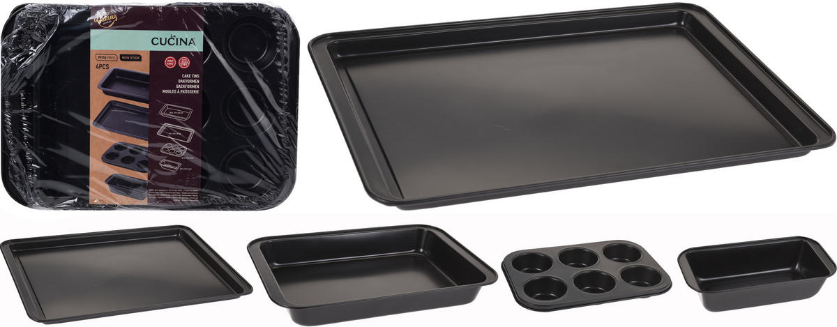 BAKFORMSET - svart, Basics, metall