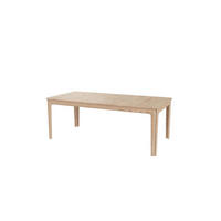 MATBORD 205-358/101/74 cm massivt trä  trä utdragbar, finns i olika träslag rektangulär ek Bianco  - ek Bianco, Klassisk, trä (205-358/101/74cm) - Skovby