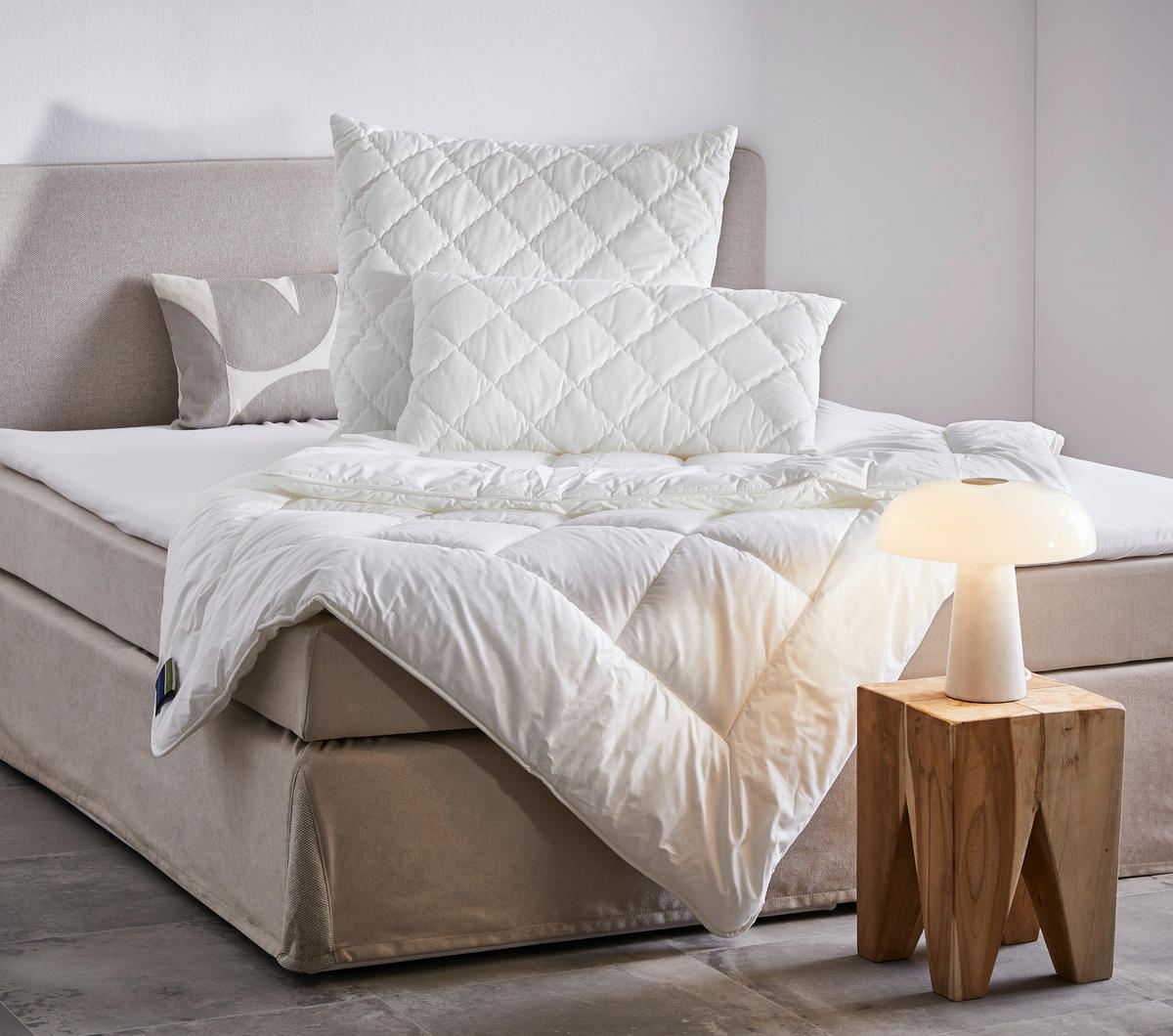 ZIMNÁ PRIKRÝVKA, 135/200 cm, polyester - biela, Basics, textil (135/200cm) - Billerbeck