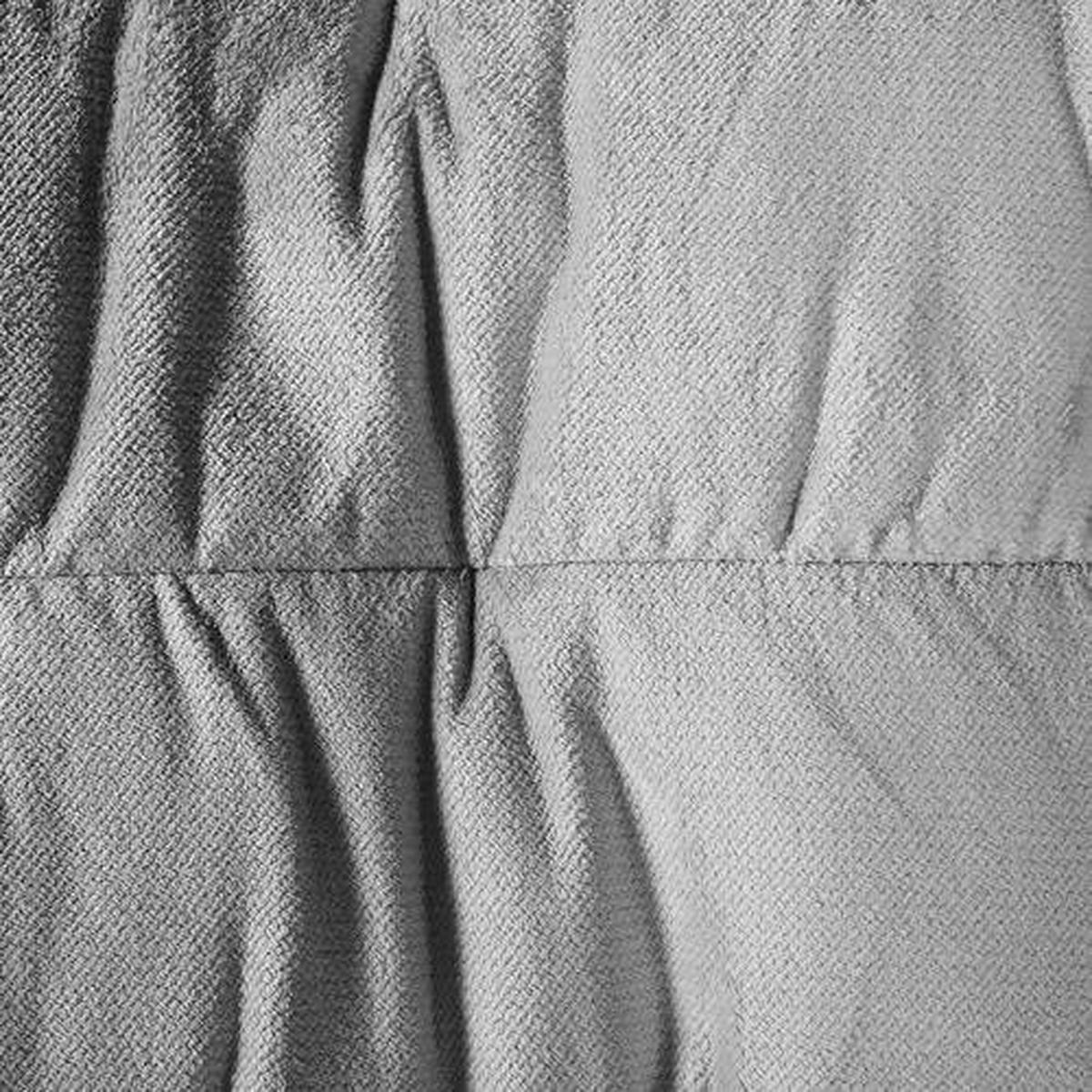 HÖRNSOFFA i plysch silver  - silver/svart, Klassisk, textil/plast (265/170cm) - MID.YOU