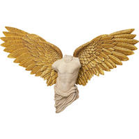 SKULPTUR - Goldfarben/Weiß, Kunststoff (208/136/26,5cm) - Kare-Design
