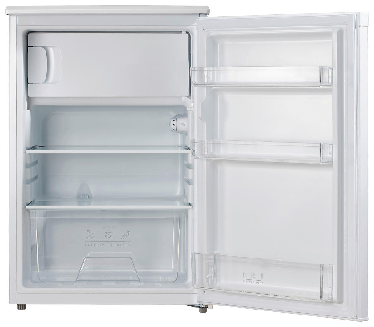KÜHLSCHRANK 55,3/84,5/57,4 cm  - Weiß, Basics, Glas/Kunststoff (55,3/84,5/57,4cm) - Silva Schneider