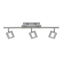 LED ZÁŘIČ, 60,5/8/19 cm - barvy hliníku/barvy niklu, Basics, kov/plast (60,5/8/19cm) - Novel