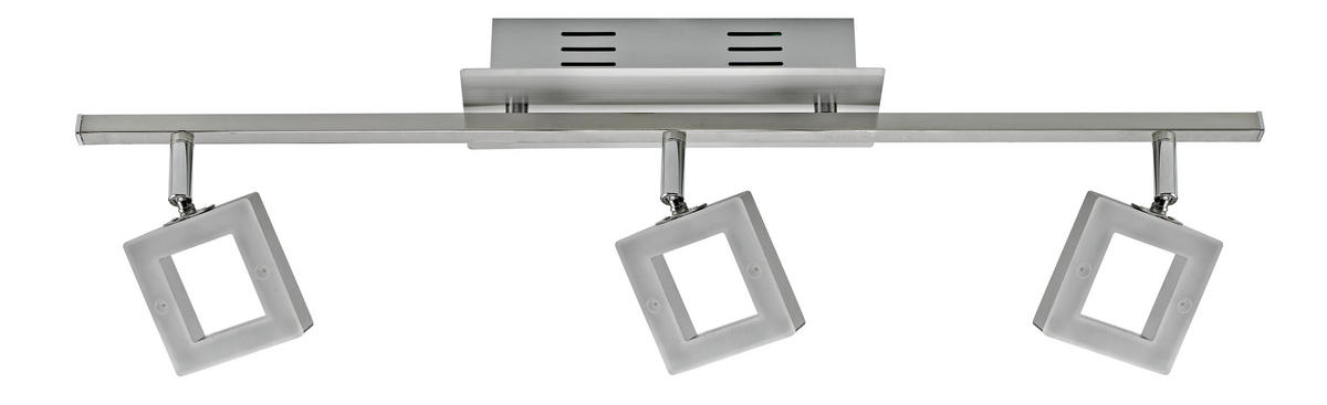 LED ZÁŘIČ, 60,5/8/19 cm - barvy hliníku/barvy niklu, Basics, kov/plast (60,5/8/19cm) - Novel