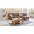 Ecksofa Mikrofaser - Buchefarben/Braun, KONVENTIONELL, Holz/Textil (258/200cm) - Ewald Schillig Brand