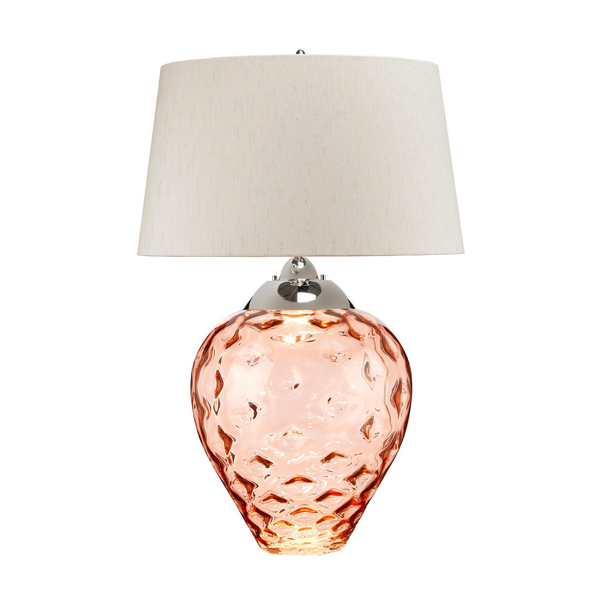 BORDSLAMPA Elstead Samara 51/78.7 cm   - orange/nickelfärgad, Design, metall/glas (51/78.7cm) - Elstead Lighting