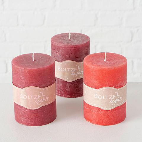 VELIKA SVEČA - rdeča, Basics (10cm)