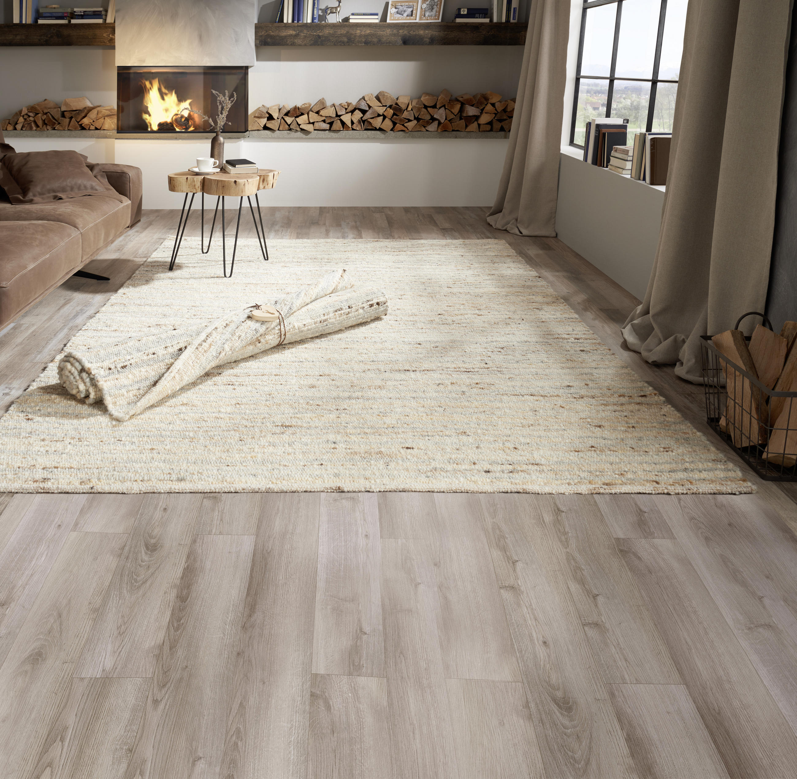 RUČNE TKANÝ KOBEREC, 60/110 cm, viacfarebná - viacfarebná, Natur, textil (60/110cm) - Linea Natura
