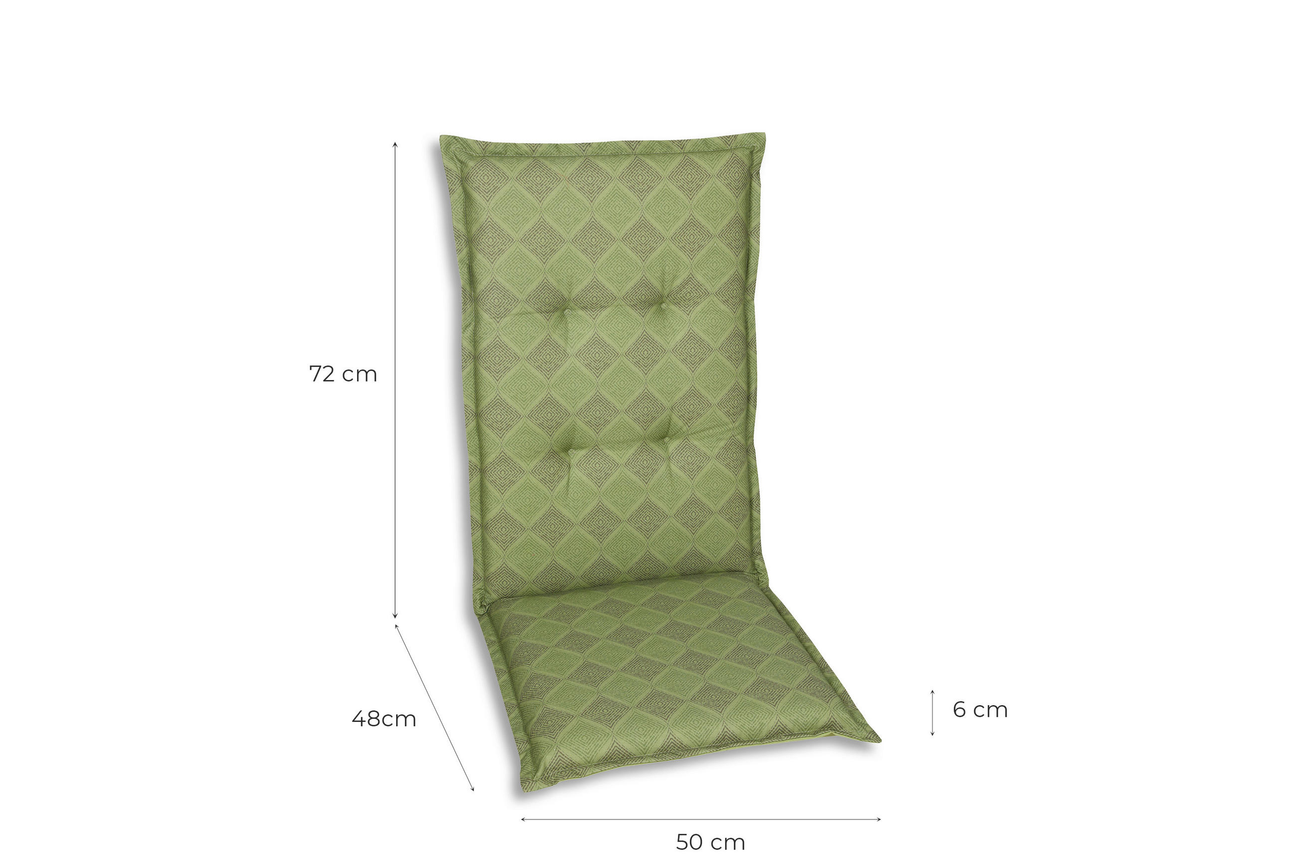 SESSELAUFLAGENSET Raute  - Grün, Basics, Textil (50/6/120cm)