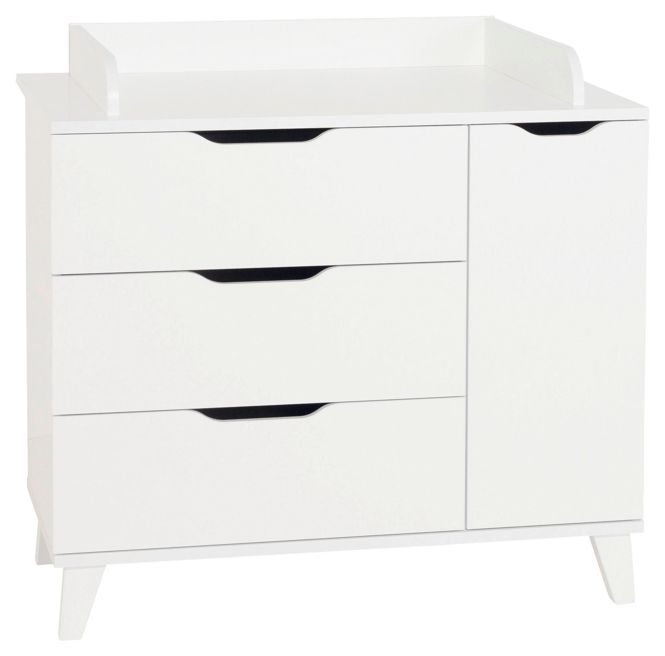 WICKELKOMMODE Michi - Weiß, Trend, Holz/Holzwerkstoff (109,0/94,0/52,4/71,6cm) - My Baby Lou