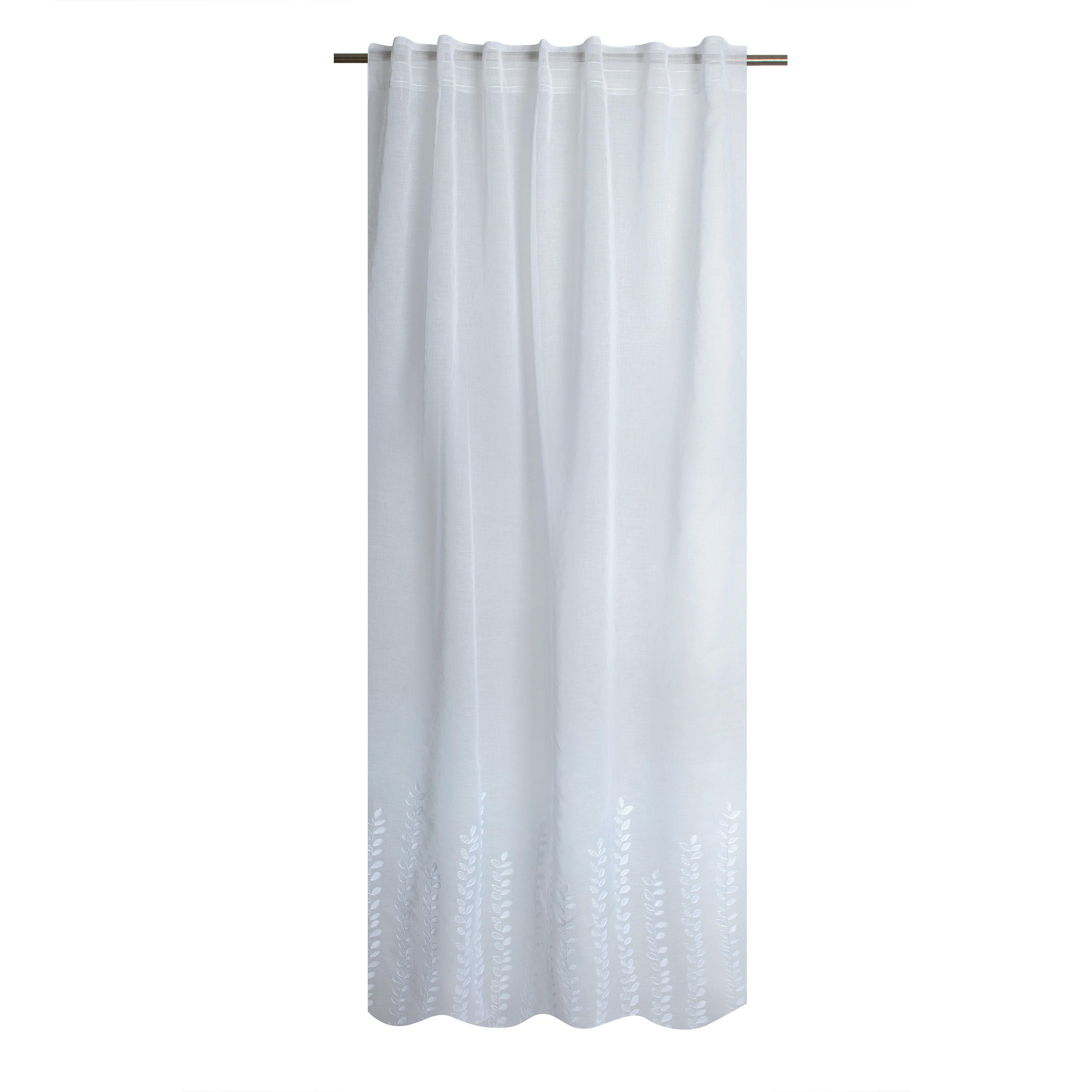 FERTIGVORHANG  transparent   140/280 cm  - Weiß, Basics, Textil (140/280cm)