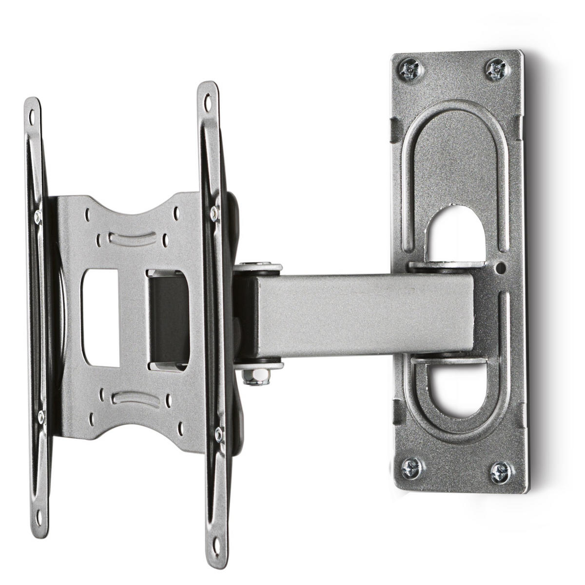 TV-Wandhalter in Silberfarbe in Silberfarben  - Silberfarben, Konventionell, Metall (27,8/22,6/9,6cm) - MID.YOU
