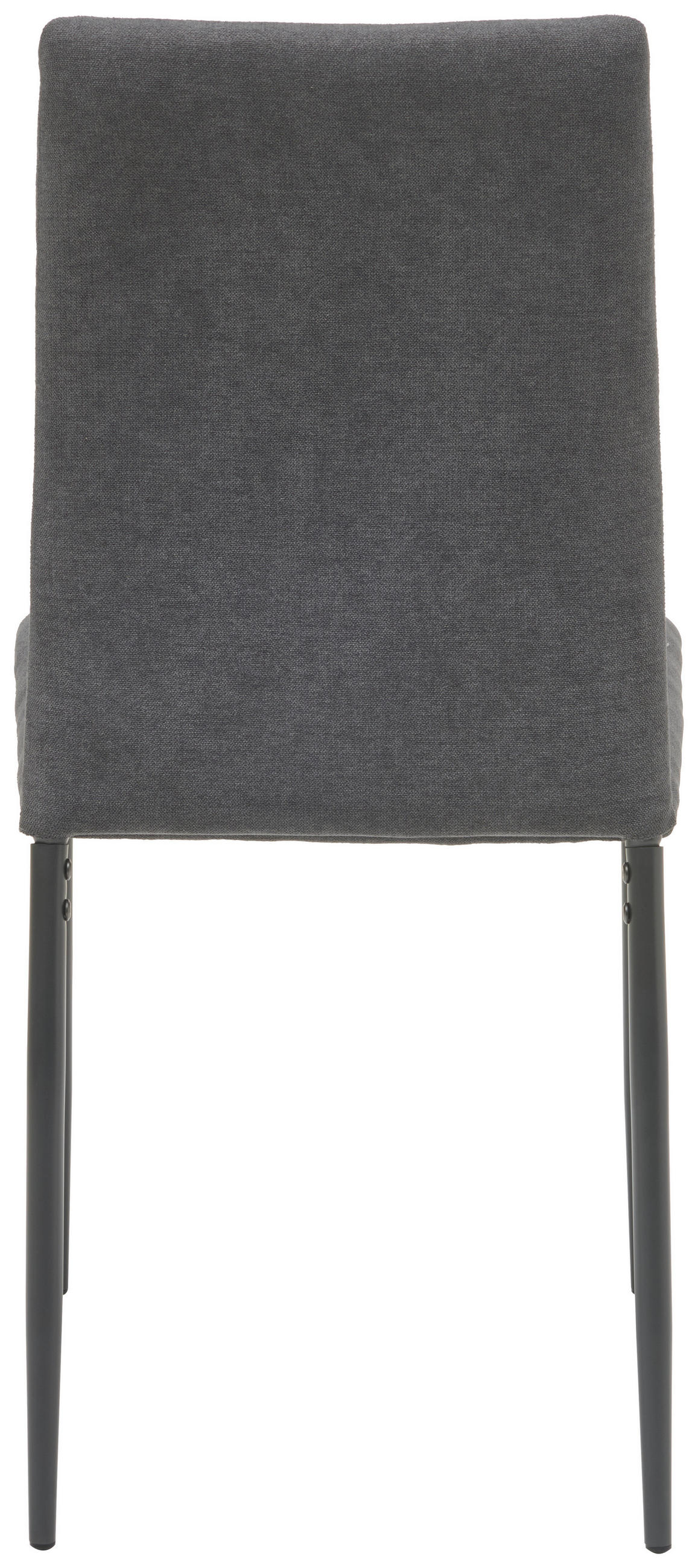 STUHL  in Eisen Mikrofaser Metall, Textil  - Dunkelgrau/Grau, KONVENTIONELL, Textil/Metall (43/93/54cm) - MID.YOU