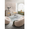 LOWBOARD Taupe, Eichefarben  207/69/42 cm  - Taupe/Eichefarben, Design, Glas/Holz (207/69/42cm) - Novel