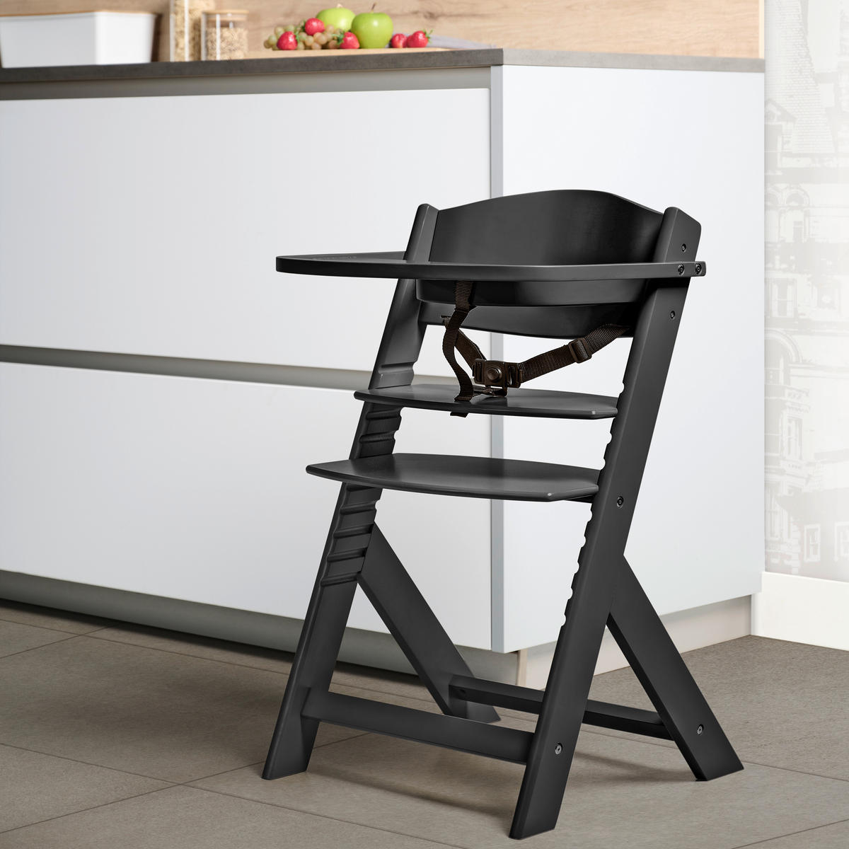 HOCHSTUHL LUNCH TOP Lunch Schwarz  - Schwarz, LIFESTYLE, Holz (45/50,5/78,5cm) - My Baby Lou