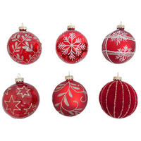 BAŇKA NA VÁNOČNÍ STROMEČEK   - červená, Lifestyle, kov/plast (6cm) - X-Mas
