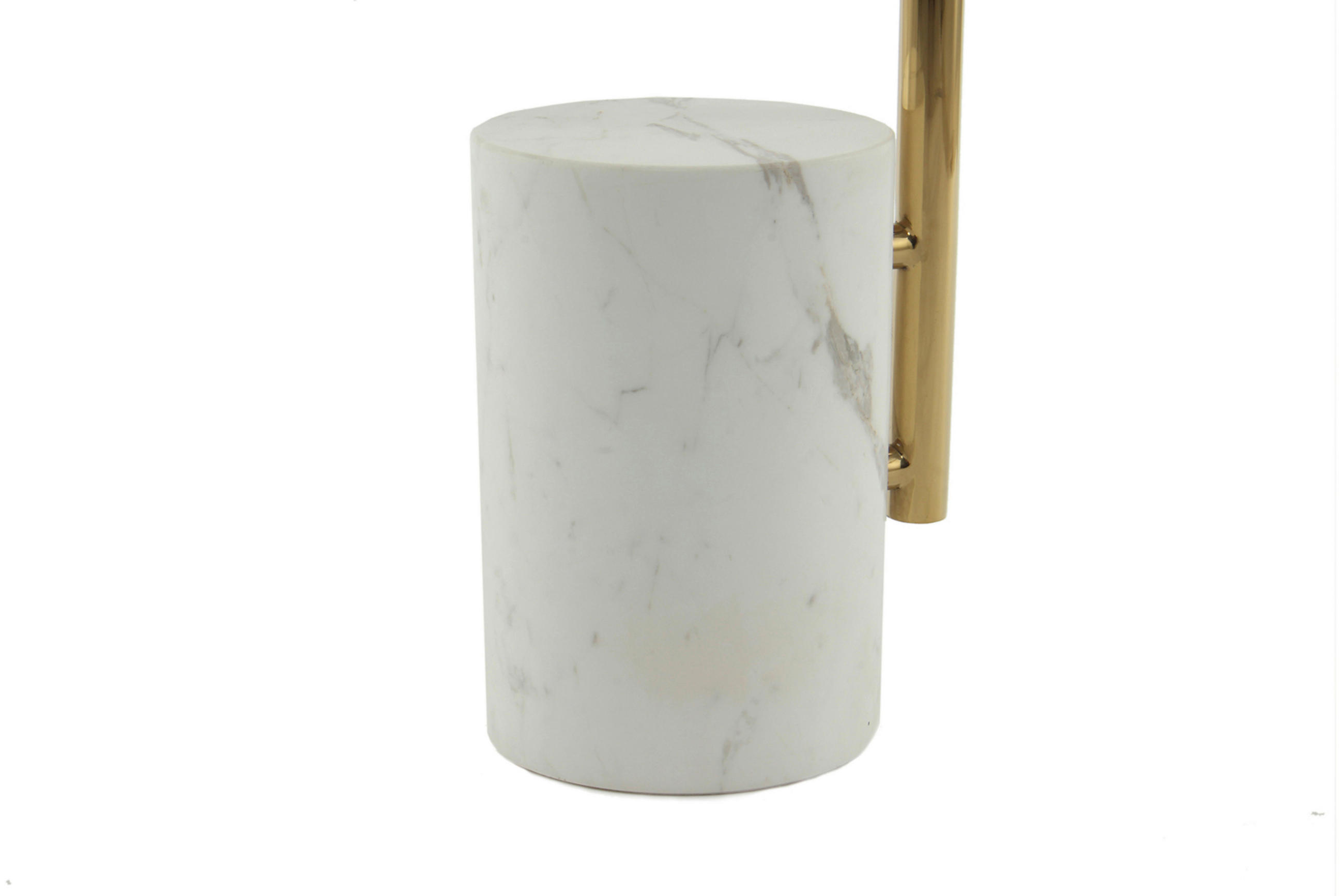 BEISTELLTISCH 40/40/54 cm rund  - Design, Stein/Metall (40/40/54cm) - Kayoom