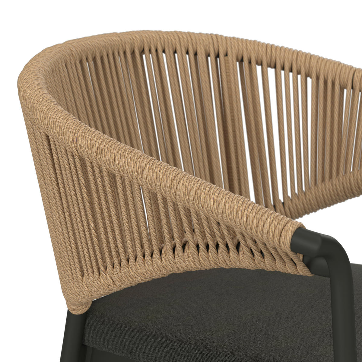 STOLICA SLOŽIVA  prirodne boje, crna  metal, plastika, tekstil      - prirodne boje/crna, Design, metal/tekstil (64/79,5/59cm) - Dieter Knoll