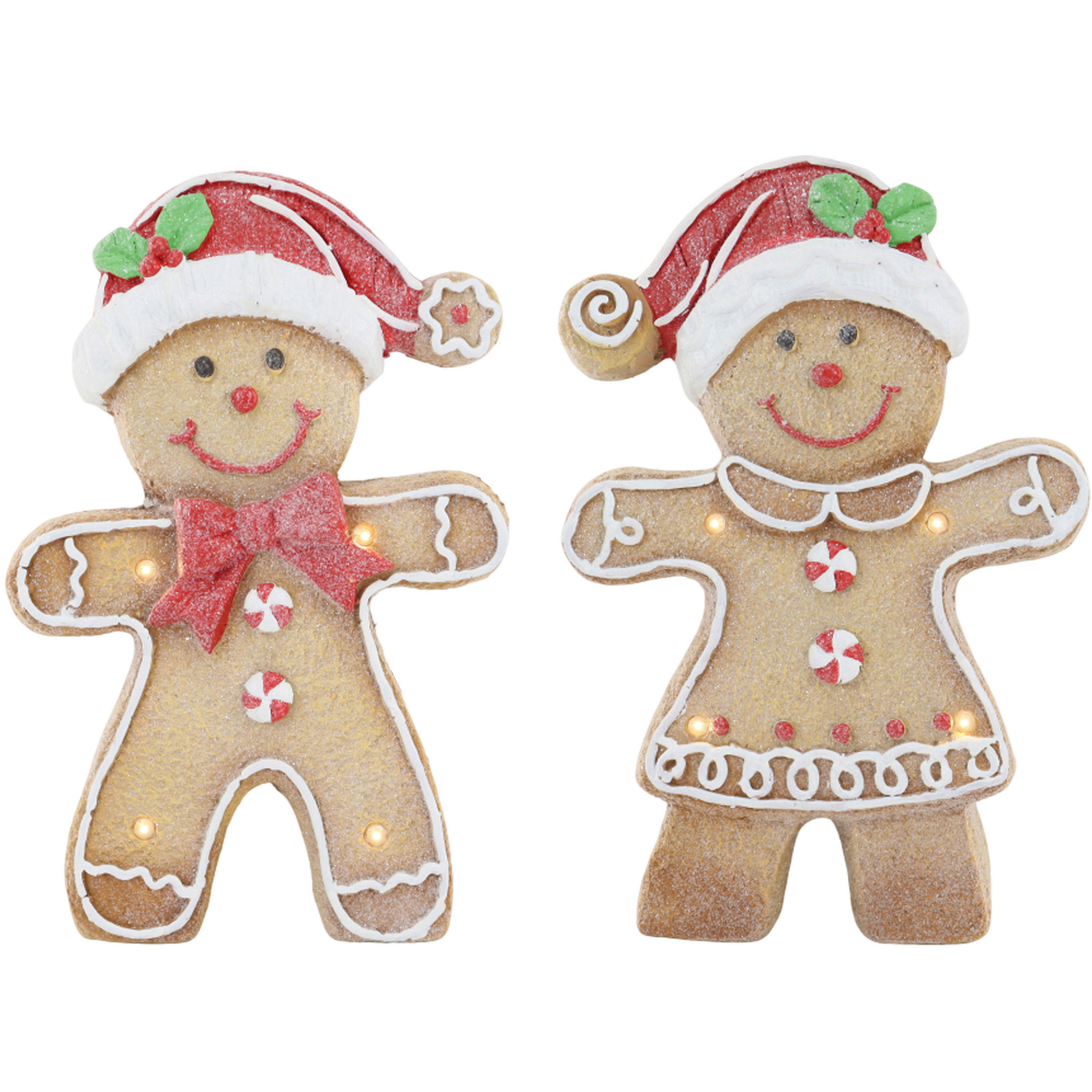 LED BOŽIĆNA FIGURA - bijela/zelena, Lifestyle, kamen (23,5/34/9cm) - X-Mas
