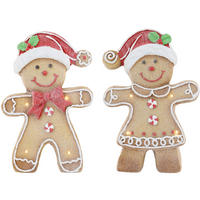 LED BOŽIĆNA FIGURA - bijela/zelena, Lifestyle, kamen (23,5/34/9cm) - X-Mas