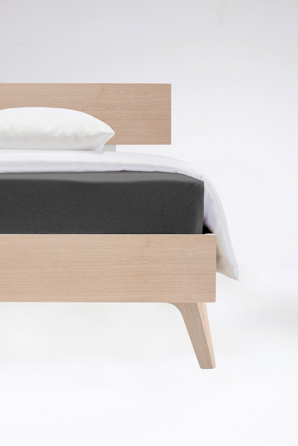 SPANNBETTTUCH Flausch Jersey Jersey  - Anthrazit, Basics, Textil (100/200cm) - Fleuresse