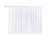 FERTIGSTORE  transparent  450/175 cm   - Weiß, Basics, Textil (450/175cm)