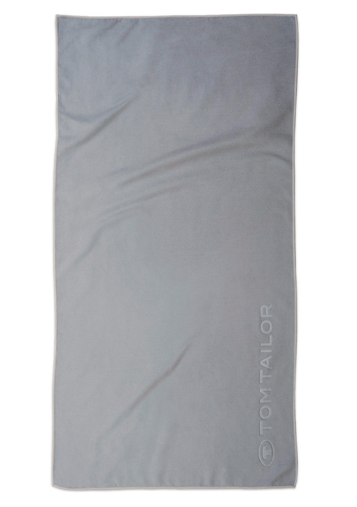 SPORTHANDTUCH Grau  - Grau, Basics, Textil (50/100cm) - Tom Tailor