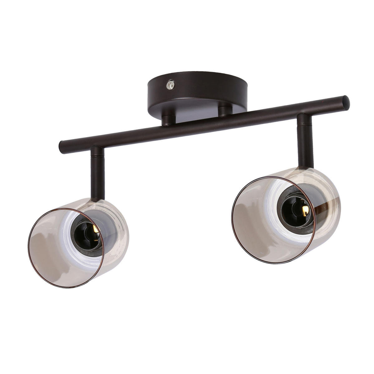 DECKENLEUCHTE Agra 9/36/19 cm  - Schwarz, Design, Glas (9/36/19cm)