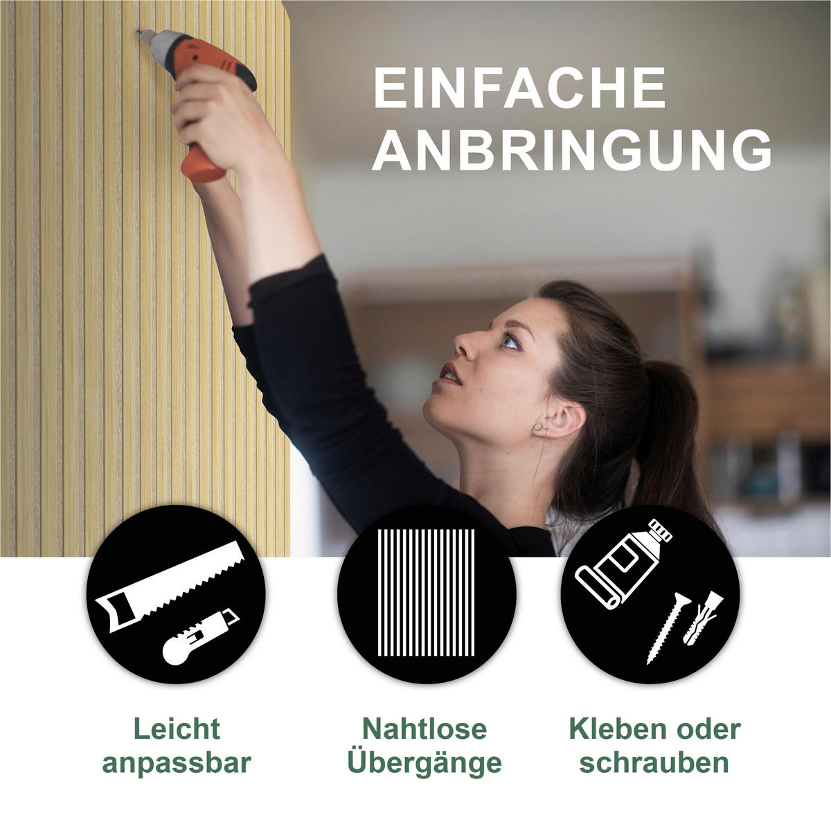 AKUSTIKPANEEL Economico Eichefarben 244/28/1,8 cm  - Eichefarben, Basics, Holzwerkstoff/Kunststoff (244/28/1,8cm) - Novel