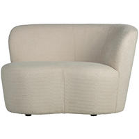 RÉCAMIERE in Bouclé Creme  - Creme/Schwarz, Design, Kunststoff/Textil (112/73/80cm) - Livetastic