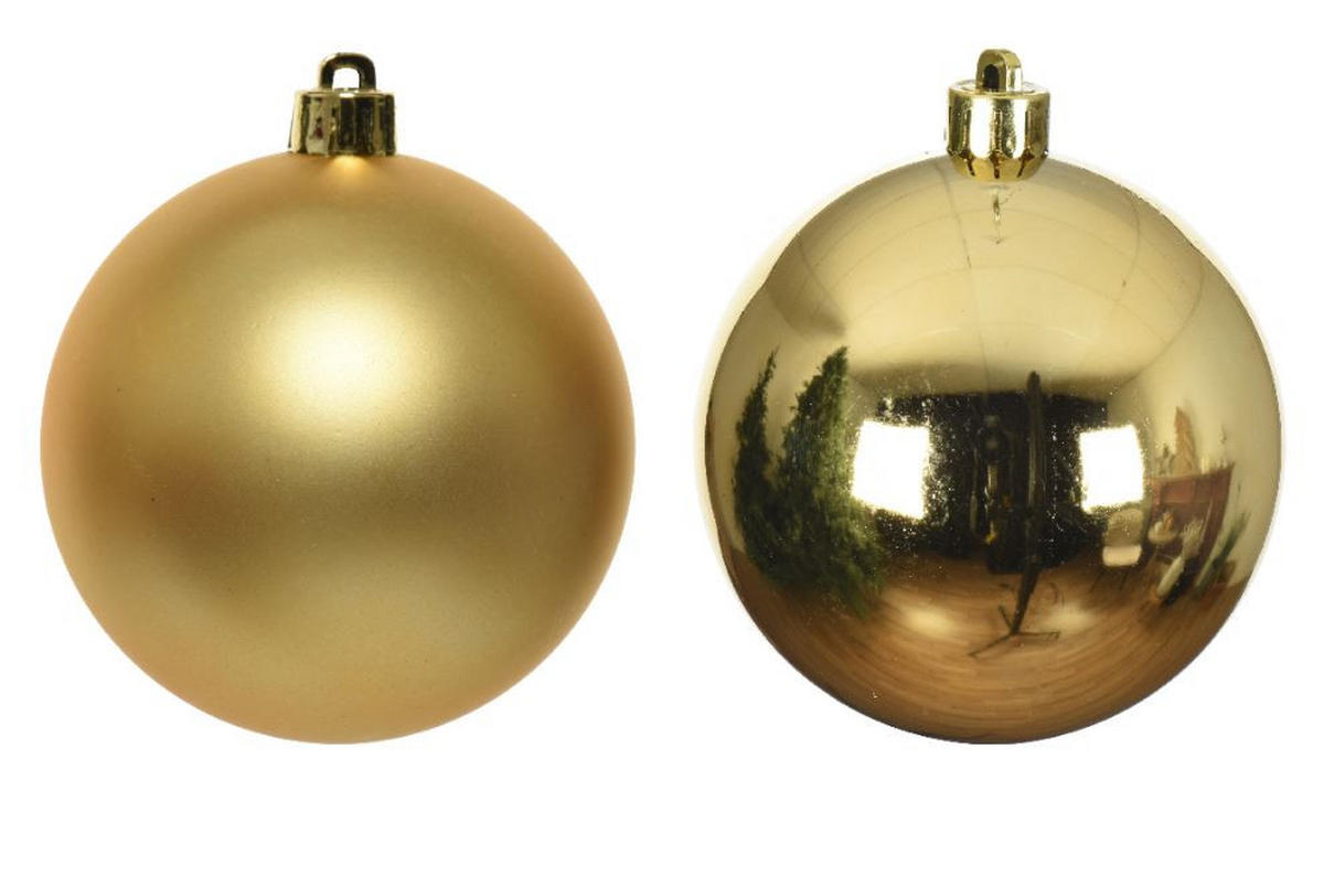 CHRISTBAUMKUGEL-SET 2,5 cm 24-teilig  - Goldfarben, KONVENTIONELL, Glas (2,5cm)