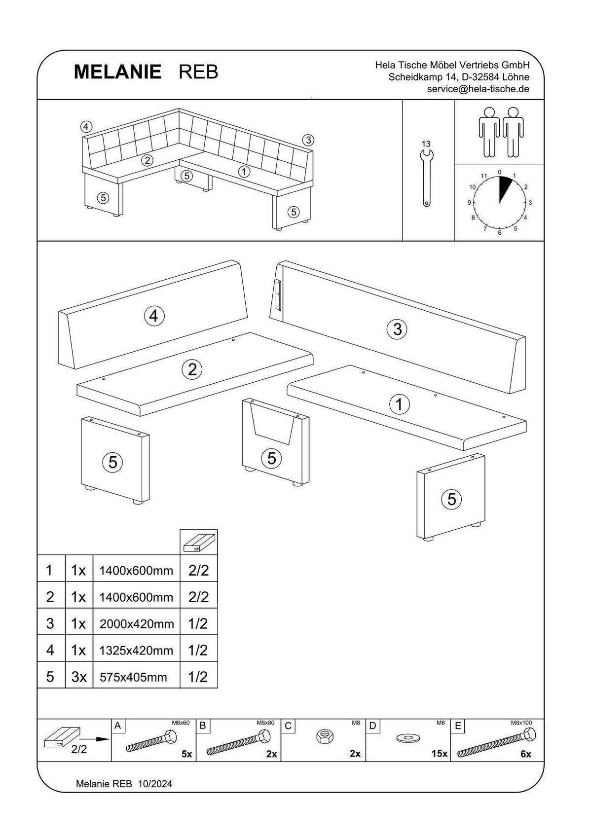 ECKBANK 200/90 cm Mikrofaser Anthrazit   - Anthrazit, MODERN, Holz/Textil (200/90cm) - MID.YOU