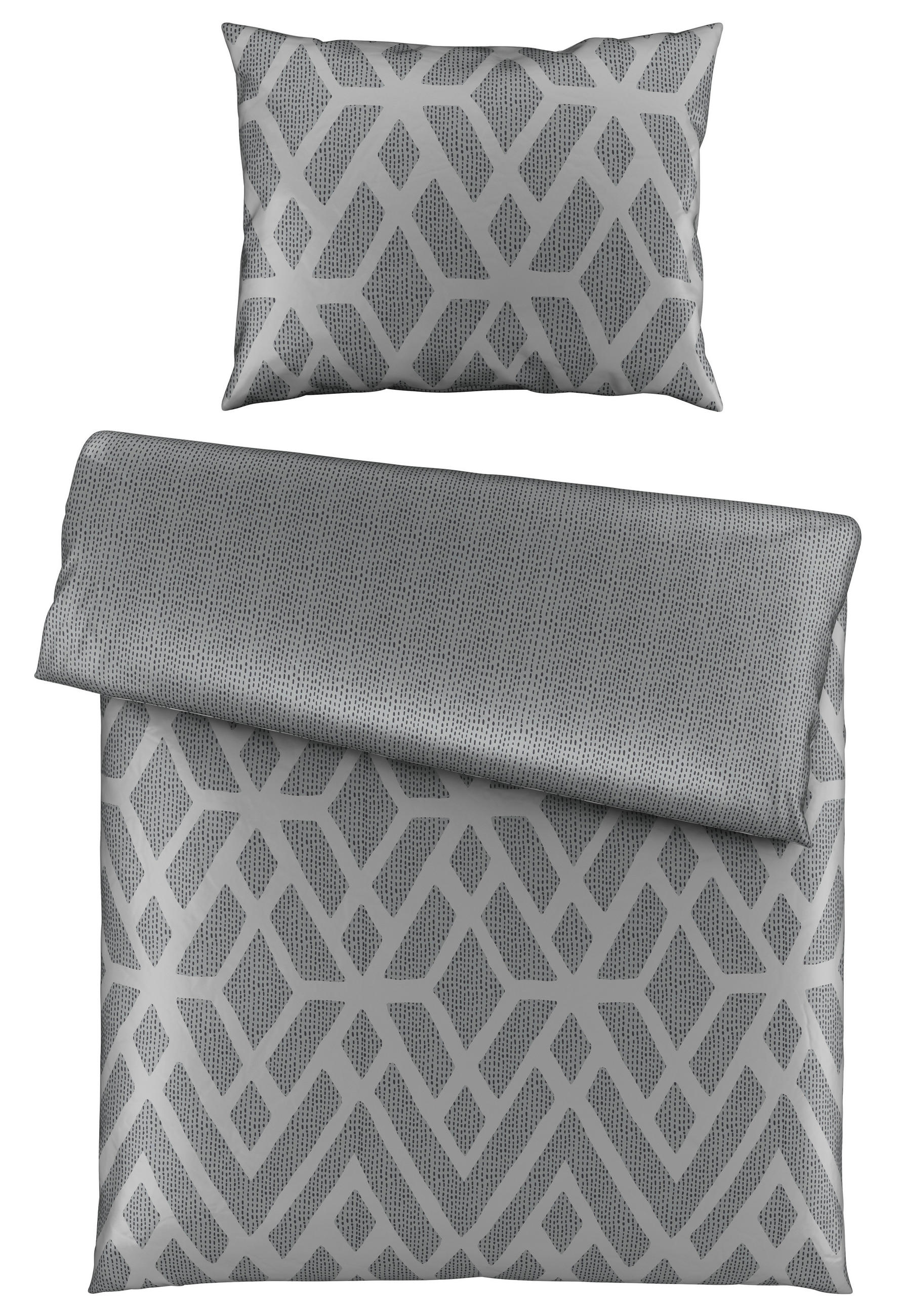 OBOJSTRANNÁ POSTEĽNÁ BIELIZEŇ, antracitová, 140/200 cm - antracitová, Design, textil (140/200cm) - Dieter Knoll